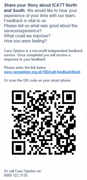 Feedback QR code for ICATT service